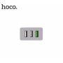 HOCO ładowarka do gniazda z trzema portami USB dla iPhone / iPad / iPod - biała