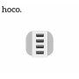 HOCO ładowarka do gniazda z czterema portami USB dla iPhone / iPod - biała
