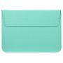 Uniwersalna koperta ze sztucznej skóry z podstawką dla MacBook do 16" - matowo-zielona