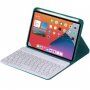 Pokrowiec z klawiaturą i okrągłymi klawiszami i miejscem na Apple Pencil do iPad mini 6 / mini 7 - naftowy