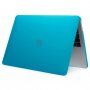 Matowe przezroczyste etui dla MacBook Pro 16" (A2485 / A2780 / A2991 / A3186 / A3403) - niebieskie