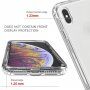 Odporny na wstrząsy dwukolorowy przezroczysty futerał do iPhone XS Max - czarne