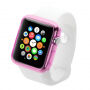 HAWEEL cienkie przezroczyste etui ochronne do Apple Watch 42mm – różówe
