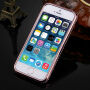 Różowo-złote opakowanie z kamieniami dla Apple iPhone 5 / 5S / SE (2016) - łabędź