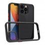 Pokrywa ochronna Kingsteel Wolf ze szklanym tyłem dla iPhone 13 Pro Max - czarny