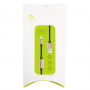 BENKS USB kabel ze złączami lightning male / female do ładowania i słuchania muzyki dla Apple iPhone - 25cm - różowo-złoty