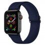 Nylonowy pasek z przesuwaną klamrą dla Apple Watch 42mm / 41mm / 40mm / 38mm - ciemnoniebieski