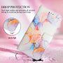 Marmurowe flip etui ze skóry PU dla iPhone 13 mini - kolorowy