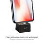 BASEUS aluminiowa podstawka do ładowania dla Apple iPhone - czarna