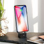 BASEUS aluminiowa podstawka do ładowania dla Apple iPhone - czarna