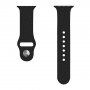 Silikonowy pasek z wzorem lamparta dla Apple Watch Ultra 49mm / 46mm / 45mm / 44mm / 42mm - czarny