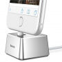BASEUS aluminiowa podstawka do ładowania dla Apple iPhone - srebrna