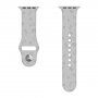 Silikonowy pasek z koralikowym wzorem dla Apple Watch Ultra 49mm / 46mm / 45mm / 44mm / 42mm - szary
