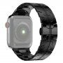 Elegancki pasek ze stali nierdzewnej dla Apple Watch 42mm / 41mm / 40mm / 38mm - czarny