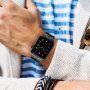 Elegancki pasek ze stali nierdzewnej dla Apple Watch 42mm / 41mm / 40mm / 38mm - czarny