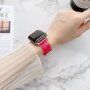 Przezroczysty silikonowy pasek dla Apple Watch Ultra 49 mm / 45 mm / 44 mm / 42 mm - fioletowy