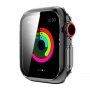 Przezroczysta obudowa z hartowanym szkłem dla Apple Watch 42mm - szare
