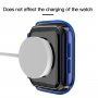 Przezroczysta obudowa z hartowanym szkłem dla Apple Watch 40 mm - niebieskie