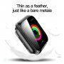 Przezroczysta obudowa z hartowanym szkłem dla Apple Watch 40 mm - szare