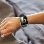 Przezroczysta obudowa z hartowanym szkłem dla Apple Watch 40 mm - neonowa zieleń
