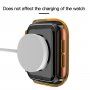 Przezroczysta obudowa z hartowanym szkłem dla Apple Watch 44mm - pomarańczowe
