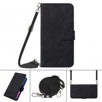Etui z flip i paskiem na ramię dla iPhone 11 Pro - czarne