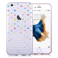 Ochronne etui plastikowe do Apple iPhone 6 / 6S - kolorowe kropki