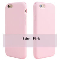 Gładkie etui z miękkiego plastiku dla Apple iPhone 6 / 6S - różowe