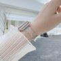 Przezroczysty pasek z cekinami dla Apple Watch 42mm / 41mm / 40mm / 38mm - zielone