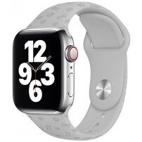 Silikonowy pasek z koralikowym wzorem dla Apple Watch Ultra 49mm / 46mm / 45mm / 44mm / 42mm - szary