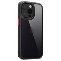 Pokrywa ochronna Kingsteel Wolf ze szklanym tyłem dla iPhone 13 Pro Max - czarny