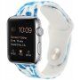 Silikonowy pasek z batikowym wzorem dla Apple Watch 42mm / 41mm / 40mm / 38mm - niebieskie