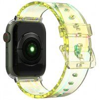 Przezroczysty wymienny pasek dla Apple Watch Ultra 49 mm / 45 mm / 44 mm / 42 mm - żółte