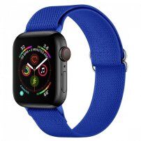 Nylonowy pasek z przesuwaną klamrą dla Apple Watch 42mm / 41mm / 40mm / 38mm - królewski niebieski