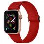 Nylonowy pasek z przesuwaną klamrą dla Apple Watch 42mm / 41mm / 40mm / 38mm - czerwony