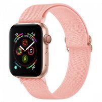 Nylonowy pasek z przesuwaną klamrą dla Apple Watch Ultra 49mm / 46mm / 45mm / 44mm / 42mm - różowy