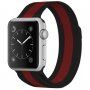 Bransoleta mediolańska metalowa dla Apple Watch 42mm / 41mm / 40mm / 38mm - czarno-czerwone
