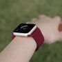 Bransoleta mediolańska metalowa dla Apple Watch Ultra 49mm / 46mm / 45mm / 44mm / 42mm - bordowe
