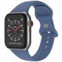 Silikonowy pasek z klamrą motylkową dla Apple Watch Ultra 49mm / 46mm / 45mm / 44mm / 42mm - azurowo-niebieski