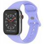 Silikonowy pasek z klamrą motylkową dla Apple Watch Ultra 49mm / 46mm / 45mm / 44mm / 42mm - liliowy