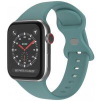 Silikonowy pasek z klamrą motylkową dla Apple Watch Ultra 49mm / 46mm / 45mm / 44mm / 42mm - miętowe