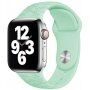 Silikonowy pasek z kwiatowym wzorem dla Apple Watch Ultra 49mm / 46mm / 45mm / 44mm / 42mm - pastelowy zielony