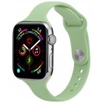 Cienki silikonowy pasek dla Apple Watch 42mm / 41mm / 40mm / 38mm - zielone
