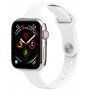 Cienki silikonowy pasek dla Apple Watch 42mm / 41mm / 40mm / 38mm - biały