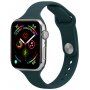 Cienki silikonowy pasek dla Apple Watch 42mm / 41mm / 40mm / 38mm - naftowy