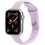 Cienki silikonowy pasek dla Apple Watch 42mm / 41mm / 40mm / 38mm - liliowy