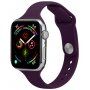 Cienki silikonowy pasek dla Apple Watch 42mm / 41mm / 40mm / 38mm - fioletowy
