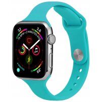 Cienki silikonowy pasek dla Apple Watch 42mm / 41mm / 40mm / 38mm - turkusowy