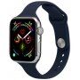 Cienki silikonowy pasek dla Apple Watch 42mm / 41mm / 40mm / 38mm - ciemnoniebieski