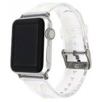 Przezroczysty silikonowy pasek dla Apple Watch Ultra 49 mm / 45 mm / 44 mm / 42 mm - przezroczyste